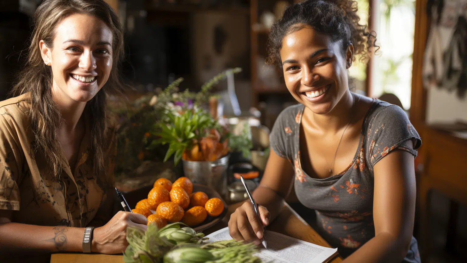 SIL picture 2 girls in a kitchen